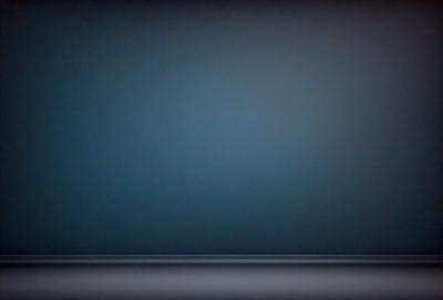 The primary subject of the image is a blue wall. The setting is a dark room, and the visual style is a photo. The dominant colors are blue and black, creating a calm and serene atmosphere.