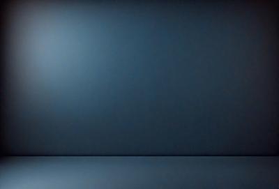 The primary subject of the image is a blue wall. The setting is a room with a blue wall, and the visual style is a photo. The dominant colors are blue and black, creating a calm and serene atmosphere.