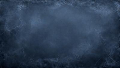 The primary subject of the image is a blue background with a white square. The setting is a dark, cloudy sky, and the visual style is a digital art or illustration. The dominant colors are blue and white, creating a moody and dramatic atmosphere.