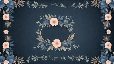 The primary subject of the image is a decorative design featuring a blue and white floral pattern. The design is set against a blue background, giving it a vibrant and elegant appearance. The visual style of the image is a combination of digital art and illustration, creating a unique and eye-catching pattern. The colors and mood of the image are predominantly blue and white, with a touch of pink, giving it a serene and calming atmosphere.