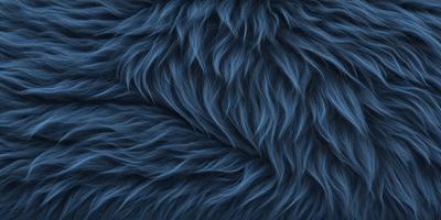 The primary subject of the image is a blue, furry, and fluffy object, which appears to be a piece of fabric or a patterned surface. The setting is a blue background, which complements the blue color of the main object. The visual style of the image is a close-up of the blue furry object, showcasing its texture and details. The colors and mood of the image are predominantly blue, creating a calm and serene atmosphere.