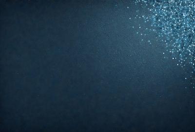 The primary subject of the image is a blue background with a pattern of blue and white sparkles. The setting is a dark room, and the visual style appears to be a digital art or illustration. The dominant colors are blue and white, creating a calm and serene atmosphere.