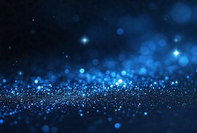 The primary subject of the image is a blue background with a pattern of bright blue stars. The setting appears to be a dark, starry night sky. The visual style of the image is a digital art or illustration, as it features a detailed and intricate pattern of blue stars. The colors and mood of the image are predominantly blue, creating a serene and peaceful atmosphere.