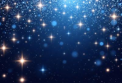 The primary subject of the image is a night sky filled with stars. The setting is a dark, star-filled background, creating a sense of depth and space. The visual style is a combination of a photo and digital art, as the image captures the beauty of the night sky while also showcasing the intricate patterns of the stars. The colors and mood of the image are predominantly dark and serene, with the bright stars providing a contrasting and captivating element.