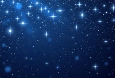 The primary subject of the image is the night sky filled with stars. The setting is a dark, star-filled sky, and the visual style is a photo of the night sky. The colors and mood of the image are predominantly dark and serene, with the bright stars creating a sense of wonder and tranquility.