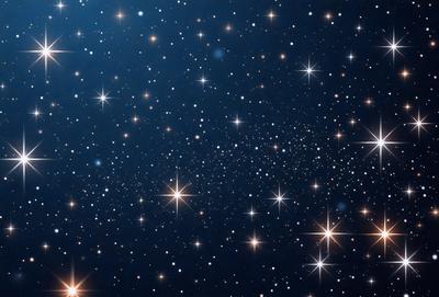 The primary subject of the image is the night sky filled with stars. The setting is a dark, star-filled sky, and the visual style is a photo of the night sky. The colors and mood of the image are predominantly dark and serene, with the bright stars creating a sense of wonder and tranquility.