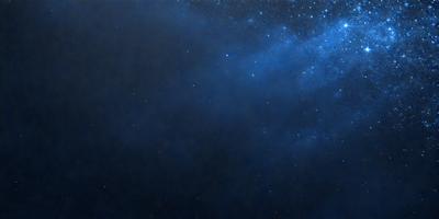 The primary subject of the image is the night sky, which is filled with stars. The setting is a dark, cloudy night, with the sky being the main focus of the image. The visual style is a painting, which adds a sense of depth and artistic expression to the scene. The colors and mood of the image are predominantly dark and moody, with the stars providing a contrasting and luminous element.