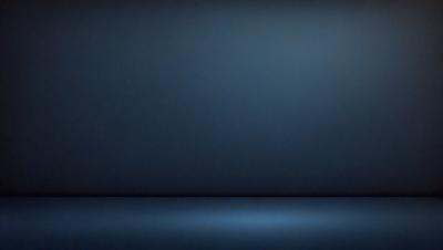 The primary subject of the image is a blue wall. The setting is a dark room, and the visual style is a photo. The dominant colors are blue and black, creating a moody atmosphere.
