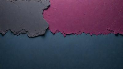 The primary subject of the image is a piece of purple paper with a hole in it. The paper is placed on a blue surface, which serves as the setting or background. The visual style of the image is a close-up of the purple paper, showcasing its texture and details. The colors in the image are predominantly purple and blue, creating a calm and soothing atmosphere.