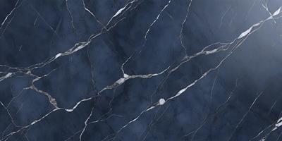The primary subject of the image is a blue marble wall with a pattern of white streaks. The setting is a room with a blue marble wall as the main focus. The visual style is a close-up of the marble wall, showcasing its unique texture and design. The colors and mood of the image are predominantly blue and white, creating a calm and sophisticated atmosphere.