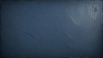 The primary subject of the image is a blue sky with a few clouds. The setting is a dark blue background, which creates a contrasting effect with the sky. The visual style is a painting, which gives the image a more artistic and creative appearance. The colors and mood of the image are predominantly dark and moody, with the blue sky and clouds adding a sense of depth and atmosphere to the scene.
