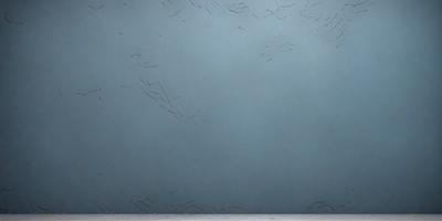 The primary subject of the image is a blue wall with a pattern of birds on it. The setting is a room with a blue wall, and the visual style is a drawing or illustration. The dominant colors are blue and white, creating a calm and serene atmosphere.