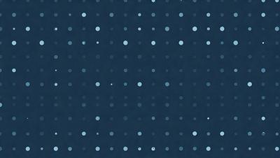 The primary subject of the image is a blue background with a pattern of white dots. The setting is a dark blue sky, and the visual style is a digital art or illustration. The dominant colors are blue and white, creating a calm and serene atmosphere.