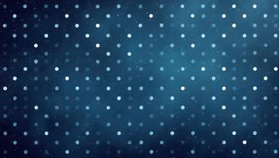 The primary subject of the image is a blue background with a pattern of white dots. The setting appears to be a night sky, with the dots possibly representing stars. The visual style of the image is a combination of digital art and illustration, creating a unique and captivating design. The colors and mood of the image are predominantly blue and dark, giving it a serene and mysterious atmosphere.