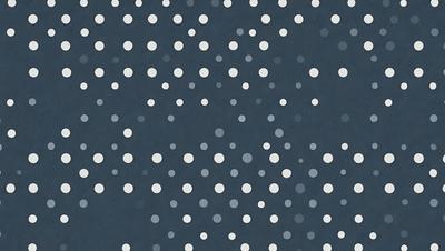 The primary subject of the image is a pattern of white dots on a blue background. The setting is a dark, cloudy sky, which creates a moody atmosphere. The visual style is a combination of digital art and illustration, as the dots are arranged in a visually appealing manner. The colors and mood of the image are predominantly dark and dramatic, with the white dots contrasting against the blue background.