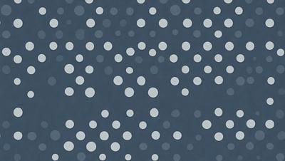 The primary subject of the image is a pattern of white dots on a blue background. The setting is a dark, cloudy sky, which creates a moody atmosphere. The visual style is a combination of digital art and illustration, as the dots are arranged in a visually appealing manner. The colors and mood of the image are predominantly dark and dramatic, with the white dots contrasting against the blue background.