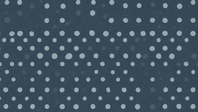 The primary subject of the image is a pattern of white dots on a blue background. The setting is a dark blue surface, which creates a contrast with the white dots. The visual style is a combination of digital art and illustration, as the dots are arranged in a visually appealing manner. The colors and mood of the image are predominantly dark and moody, with the white dots providing a touch of brightness and contrast against the blue background.