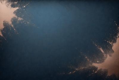 The primary subject of the image is a blue background with a few orange streaks. The setting appears to be a dark room, and the visual style is a combination of a photo and digital art. The colors and mood of the image are predominantly dark and moody, with the orange streaks adding a touch of contrast.