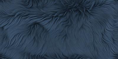 The primary subject of the image is a blue, furry fabric. The setting is a dark blue background, which contrasts with the furry fabric. The visual style is a close-up of the fabric, showcasing its texture and details. The colors and mood of the image are predominantly dark and moody, with the blue fabric serving as the main focal point.