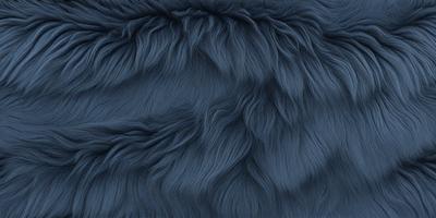 The primary subject of the image is a blue, furry fabric. The setting is a close-up of the fabric, showcasing its texture and color. The visual style is a digital art or illustration, as the fur appears to be digitally rendered. The colors and mood of the image are predominantly blue, creating a calm and serene atmosphere.