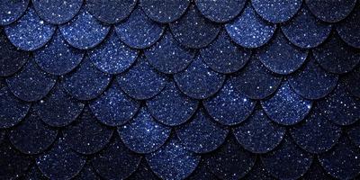 The primary subject of the image is a blue and white patterned surface, which appears to be a shiny, textured material. The setting is a dark background, which contrasts with the blue and white pattern. The visual style of the image is a close-up of the pattern, showcasing its intricate details. The colors and mood of the image are predominantly blue and white, creating a sense of elegance and sophistication.
