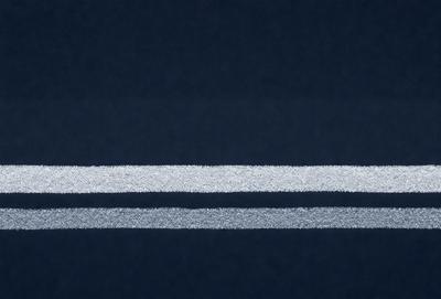 The primary subject of the image is a white line on a blue background. The setting is a dark blue surface, and the visual style appears to be a digital art or illustration. The colors and mood of the image are predominantly dark and moody, with the white line contrasting against the blue background.