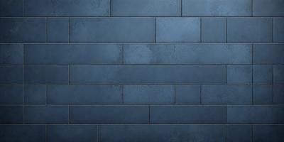 The primary subject of the image is a blue brick wall. The setting is a room with a blue brick wall as the main focus. The visual style is a photo, and the dominant colors are blue and gray. The overall atmosphere is calm and serene.