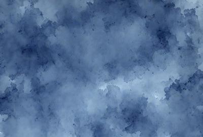The primary subject of the image is a blue sky with clouds. The setting is a cloudy sky, and the visual style is a digital art or illustration. The dominant colors are blue and white, creating a calm and serene atmosphere.