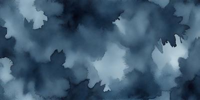 The primary subject of the image is a cloudy sky. The setting is a dark blue background, which creates a moody atmosphere. The visual style is a painting or drawing, with a focus on the cloud formations. The colors and mood are predominantly dark and dramatic, with the clouds serving as the main subject and the sky as the backdrop.