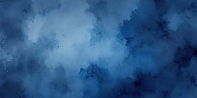 The primary subject of the image is a blue sky with clouds. The setting is a cloudy sky, and the visual style is a painting or drawing. The colors and mood of the image are predominantly blue, creating a calm and serene atmosphere.