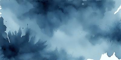 The primary subject of the image is a cloudy blue sky. The setting is a cloudy day, and the visual style is a painting or drawing. The colors and mood of the image are predominantly blue, creating a calm and serene atmosphere.