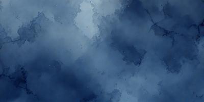 The primary subject of the image is a blue sky with clouds. The setting is a cloudy night sky, and the visual style is a painting or drawing. The colors and mood of the image are predominantly blue, creating a calm and serene atmosphere.