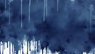 The primary subject of the image is a blue background with white drips of paint, creating a visually striking scene. The setting is a blue sky, and the visual style is a combination of digital art and illustration. The dominant colors are blue and white, creating a calm and serene atmosphere.