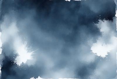 The primary subject of the image is a cloudy sky. The setting is a dark, cloudy background, which creates a moody atmosphere. The visual style is a digital art or illustration, as the sky appears to be painted or drawn. The colors are predominantly dark and gray, with some white clouds, which contribute to the overall mood of the image.