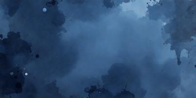 The primary subject of the image is a blue sky with clouds. The setting is a cloudy sky, and the visual style is a painting or drawing. The colors and mood are predominantly blue, creating a calm and serene atmosphere.