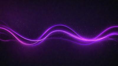 The primary subject of the image is a purple wave, which is the main object, scene, or focus of the image. The setting or background is a dark purple background, which creates a moody atmosphere. The visual style of the image is digital art, as it appears to be a digital illustration or drawing. The dominant colors in the image are purple and black, which contribute to the overall mood of the scene.