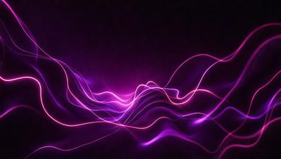 The primary subject of the image is a purple light, which appears to be a neon light or a purple lightning bolt. The light is the main focus of the image, and it is set against a dark background. The visual style of the image is a combination of a photo and a digital art, illustration, or drawing. The colors and mood of the image are predominantly purple, creating a unique and striking visual effect.