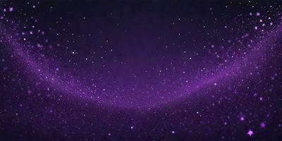 The primary subject of the image is a purple background with a cluster of stars. The setting appears to be a night sky, and the visual style is a digital art or illustration. The dominant colors are purple and white, creating a serene and peaceful atmosphere.