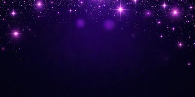 The primary subject of the image is a purple background with a few stars scattered throughout the scene. The setting appears to be a night sky, with the stars providing a sense of depth and dimension to the image. The visual style is a combination of a photo and digital art, creating a unique and captivating atmosphere. The colors and mood of the image are predominantly purple, which gives it a serene and calming feel.