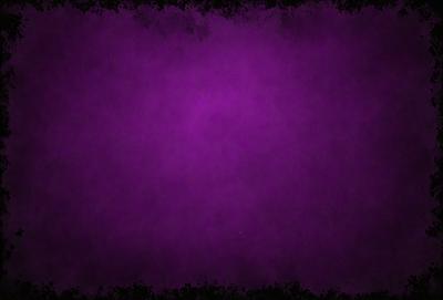 Purple background with black spots.
