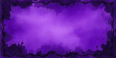 Purple, black, and white are the dominant colors in the image. The primary subject is a purple background with black and white splatters, creating a visually striking and artistic scene. The setting appears to be a painting or digital artwork, with a purple frame surrounding the main purple background. The visual style is a mix of artistic expression and creativity, giving the image a unique and eye-catching appearance.