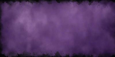 Purple background with black spots.