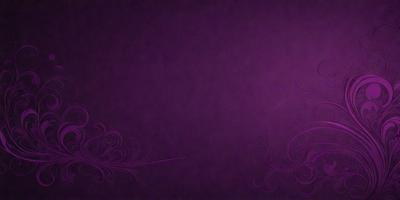 The primary subject of the image is a purple background with a pattern of swirls and flowers. The setting is a wall, and the visual style is a combination of digital art and illustration. The dominant colors are purple and white, creating a calm and serene atmosphere.