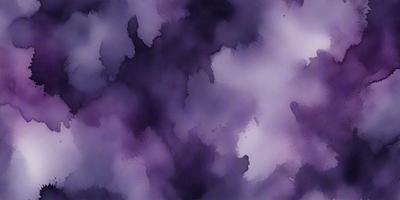 The primary subject of the image is a purple and blue cloudy sky. The setting is a cloudy sky, and the visual style is a painting or drawing. The colors and mood of the image are predominantly purple and blue, creating a calm and serene atmosphere.