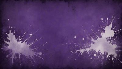 The primary subject of the image is a purple wall with white splatters on it. The setting is a room with a purple background. The visual style is a combination of a photo and digital art, creating a unique and artistic appearance. The dominant colors are purple and white, giving the image a calm and soothing atmosphere.