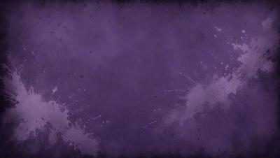 Purple background with splashes of white and gray.