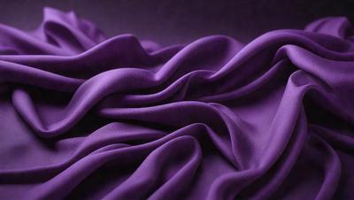 Purple fabric with a wrinkled texture.