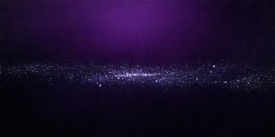 The primary subject of the image is a purple background with a starry pattern. The setting is a dark, starry night, and the visual style is a combination of a photo and digital art. The colors are predominantly purple, and the overall atmosphere is serene and celestial.