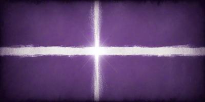 The primary subject of the image is a bright light, possibly a star or a light source, shining through a purple background. The setting appears to be a dark, starry night, with the light source creating a contrast against the purple sky. The visual style of the image is a combination of a photo and a digital art, as it captures the light source and its reflection on the purple background. The colors and mood of the image are predominantly purple and dark, creating a sense of mystery and wonder.
