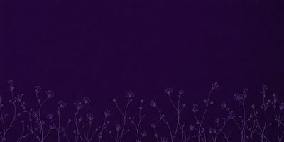 The primary subject of the image is a field of flowers, with purple flowers being the most prominent. The setting is a purple background, which creates a unique and artistic visual style. The flowers are depicted in a pattern, giving the image a digital art or illustration appearance. The overall atmosphere is serene and calming, with the purple flowers and the field creating a sense of tranquility.